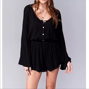 SHOW ME YOUR MUMU Draped Romper Intricate Jumpsuit